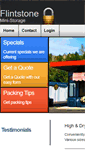 Mobile Screenshot of flintstonestorage.com